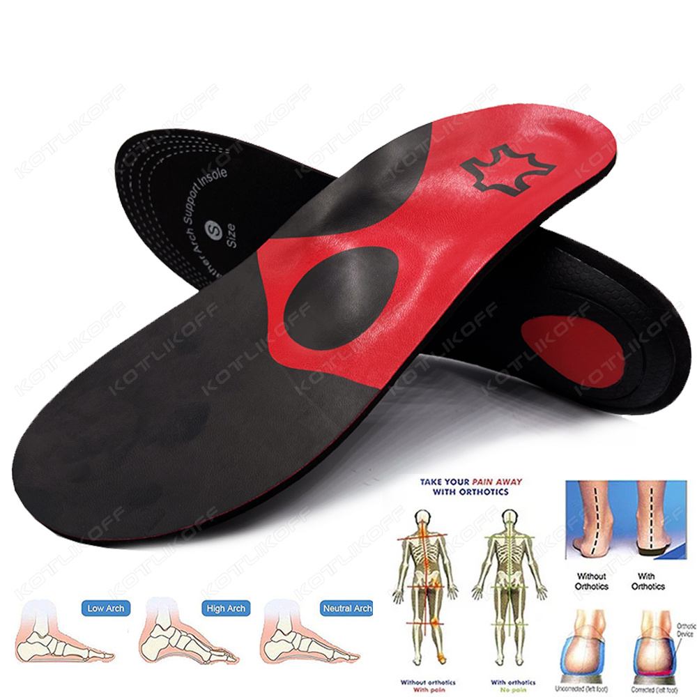 The Sneaker Care - PU Leather Orthopedic Insole Orthotic Arch