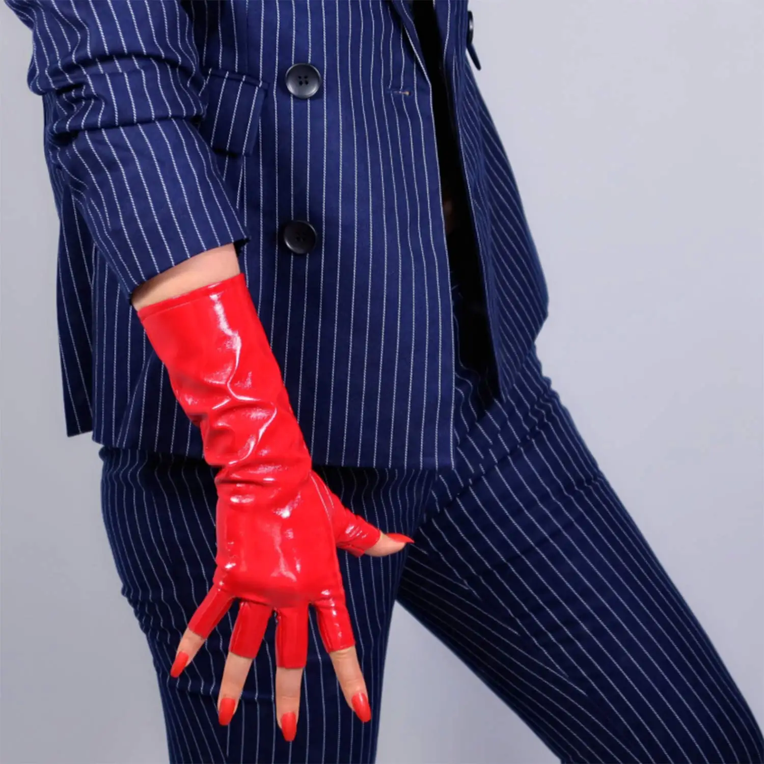 Women's Shine Red HALF FINGER  - Patent Leather Shine recension och pris