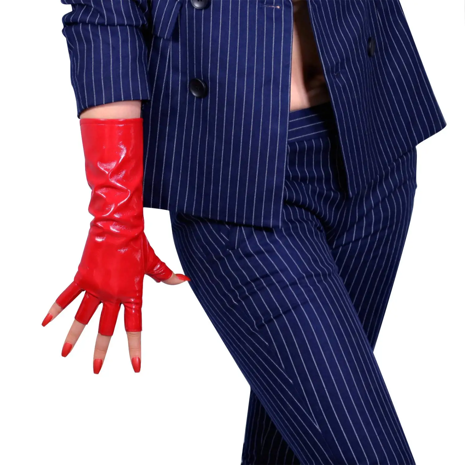 Women's Shine Red HALF FINGER  - Patent Leather Shine recension och pris