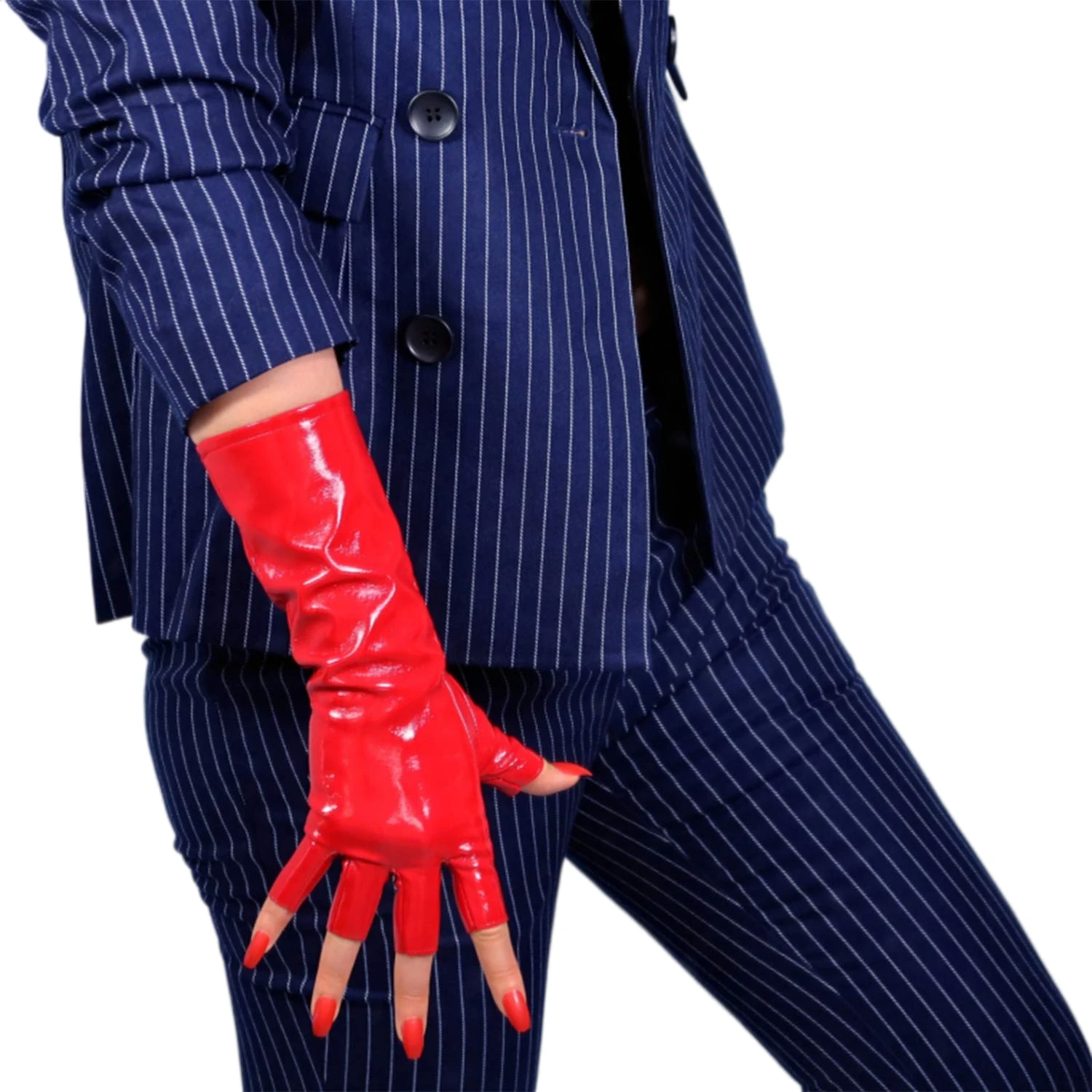 Women's Shine Red HALF FINGER  - Patent Leather Shine recension och pris