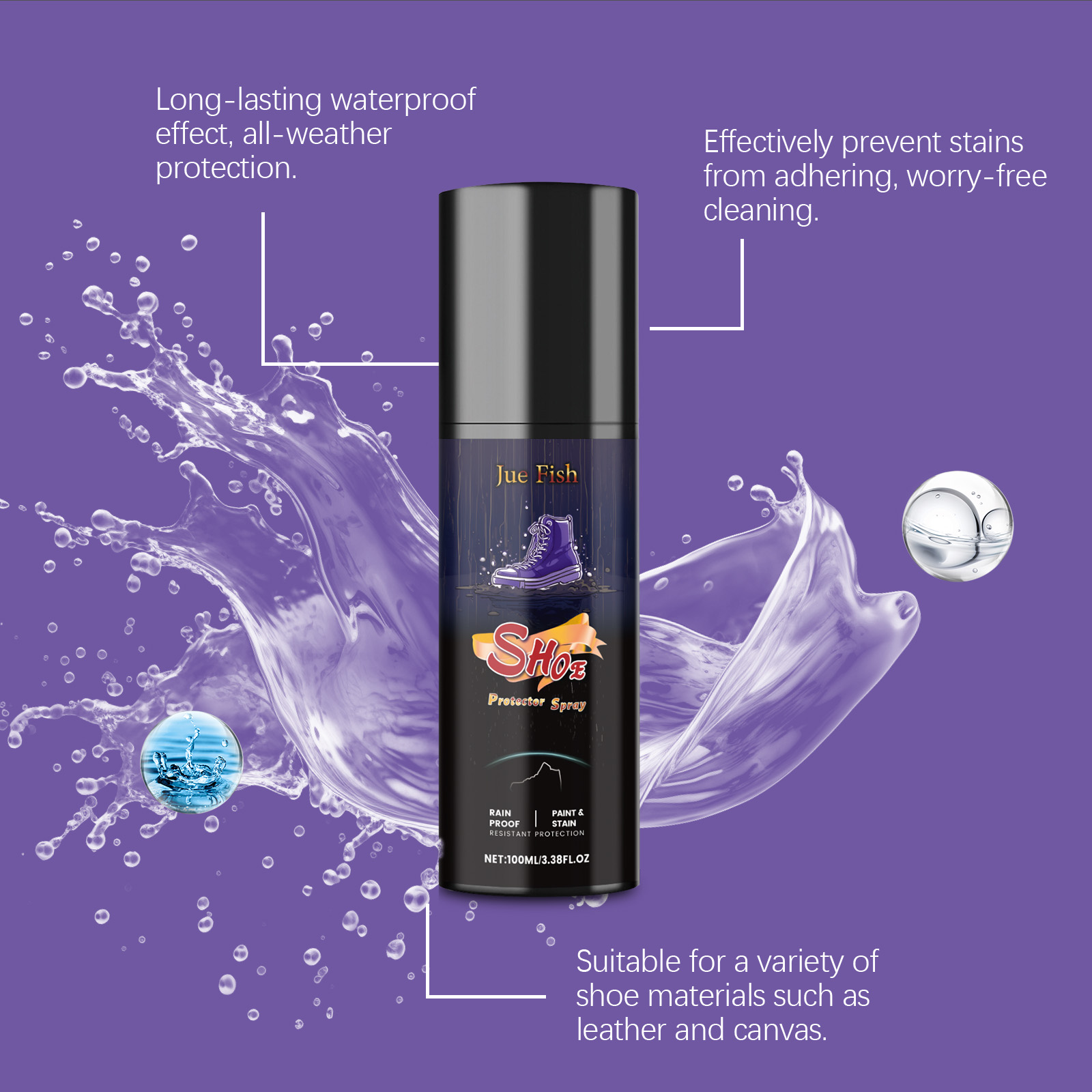 100ML Shoe Protector Spray Cle - Sneaker Care Cleaning Kit recension och pris