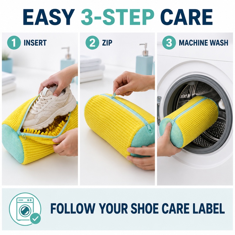 Cylindrical Shoe Washing Bag A - The Sneaker Care recension och pris