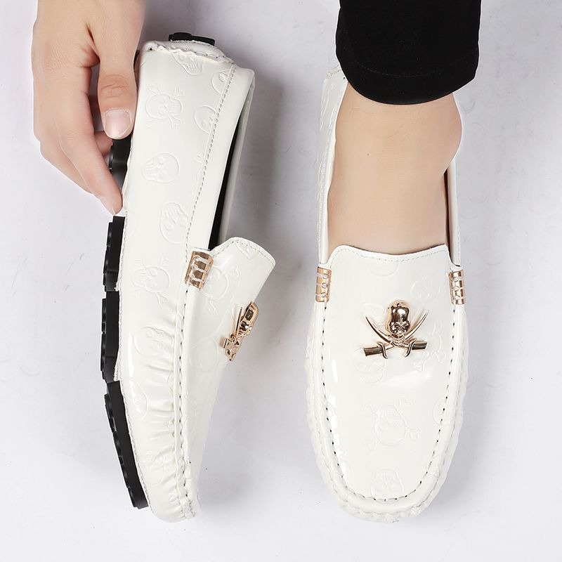size 38-48 shine skull loafers - Patent Leather Shine recension och pris