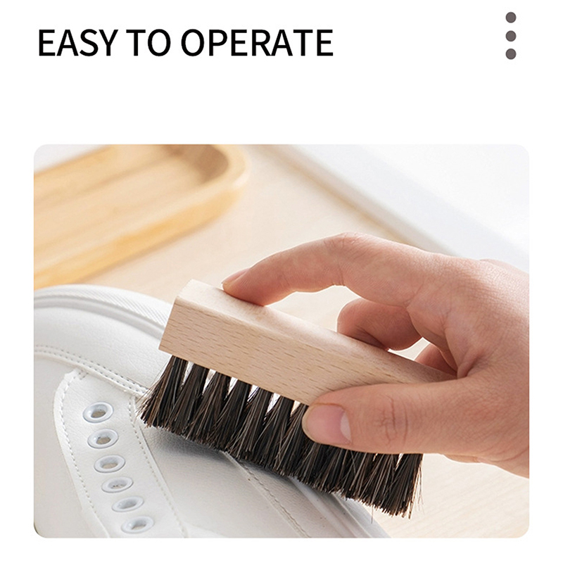 Useful Wood Handle Shoe Brush  - Sneaker Care Cleaning Kit recension och pris
