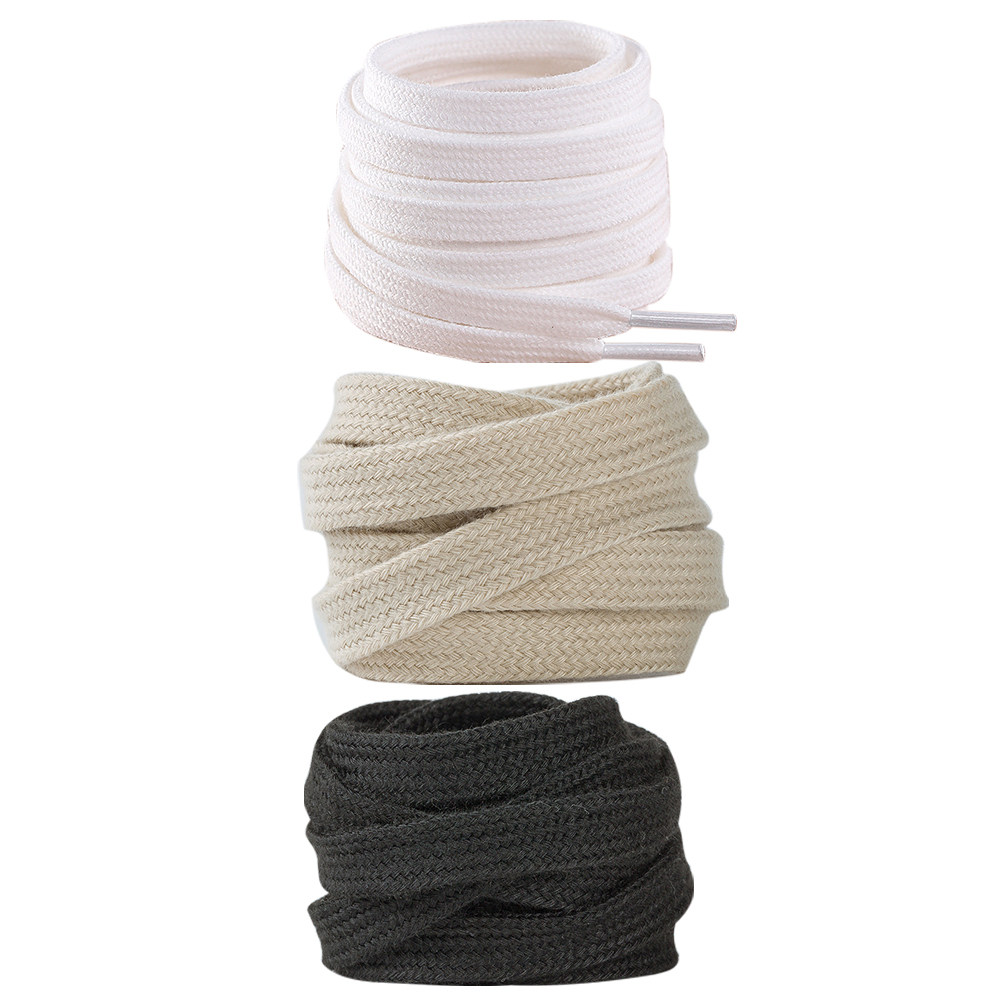 3Pairs Shoelaces Pure Color Fl - Lace Replacement Flat recension och pris