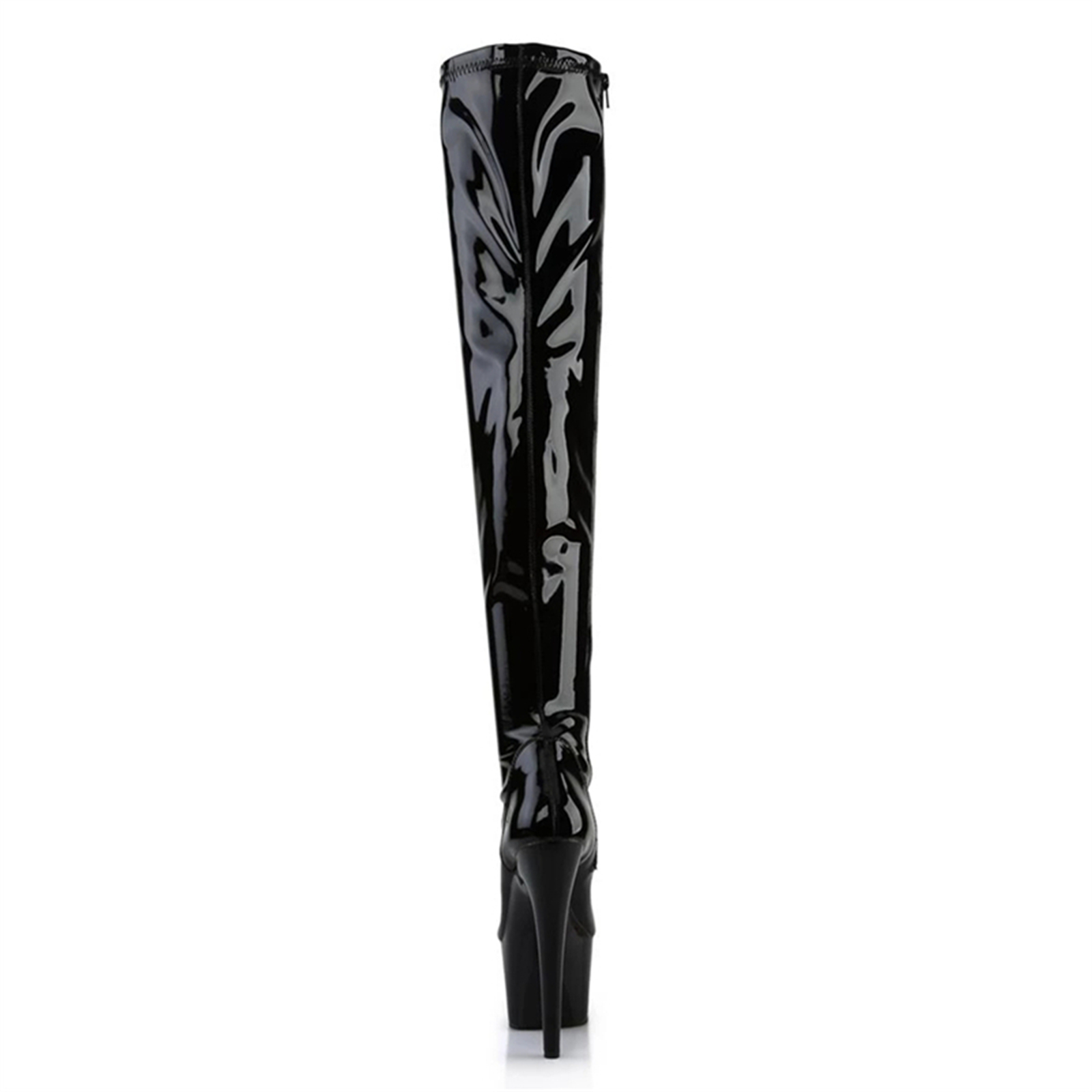 17CM GLOSSY BLACK Over Knee Bo - Patent Leather Shine recension och pris