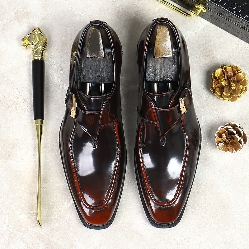 New Men's Shoes Fashion Footwe - Patent Leather Shine recension och pris