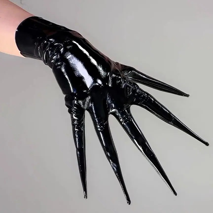 Shine Black CLAW GLOVES POINTE - Patent Leather Shine recension och pris